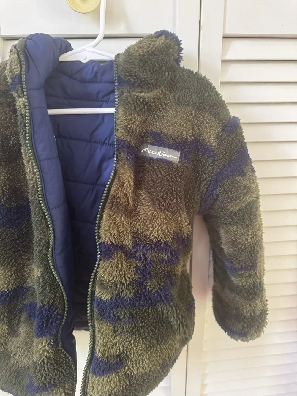 Eddie Bauer Boys' Size 4 Reversible Jacket - Waterproof Lightweight